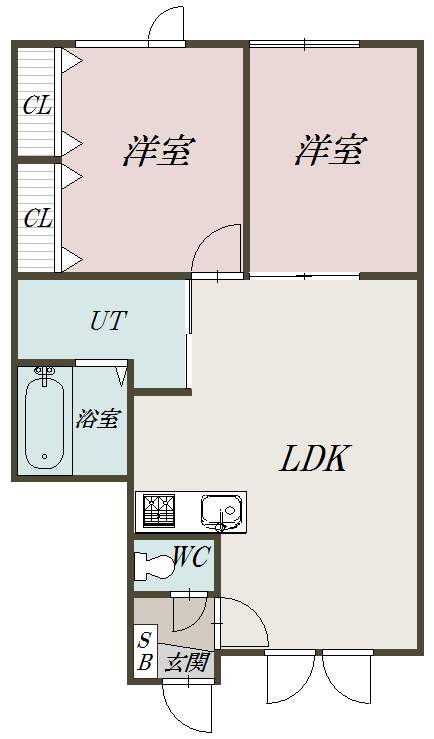 にゃんこハウス１０２間取図