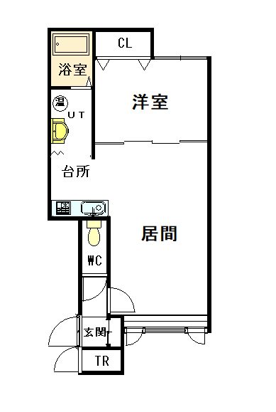 ファーレⅠ205間取図