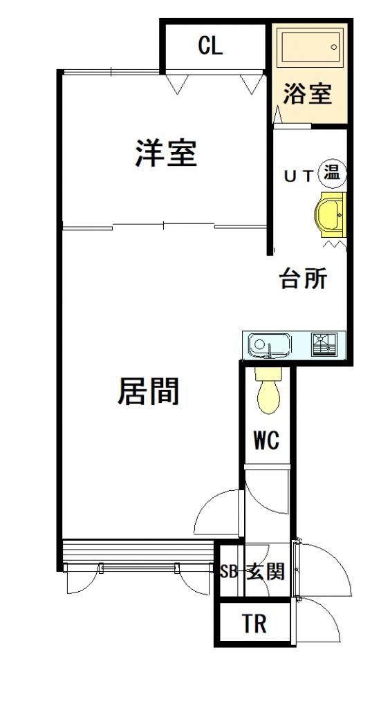 ファーレⅠ203間取図