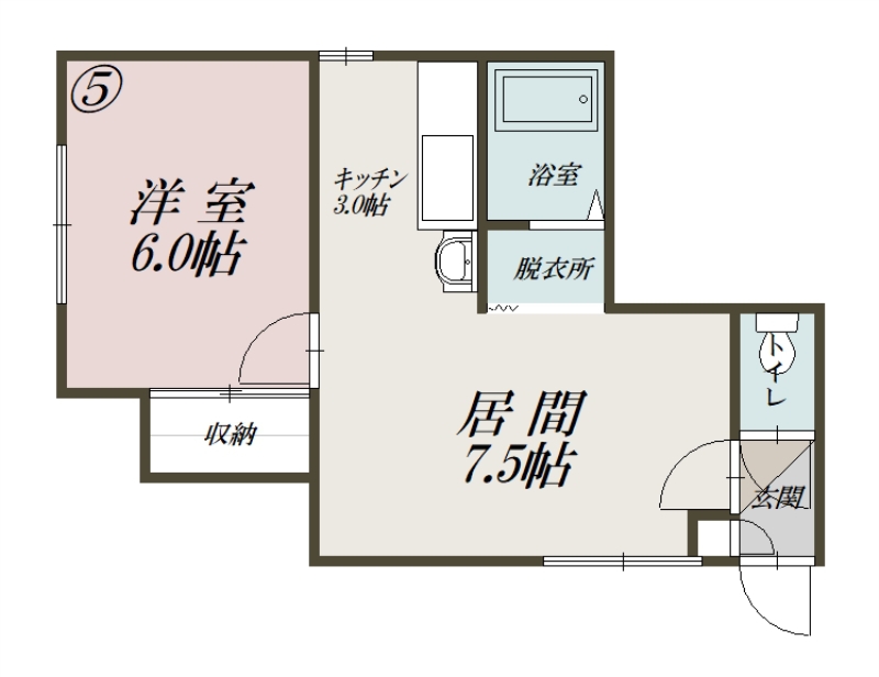 キャッスル東光105間取図