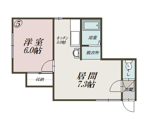 キャッスル東光205間取図