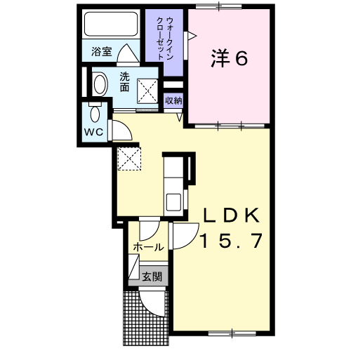 パルタージュⅠ103間取図