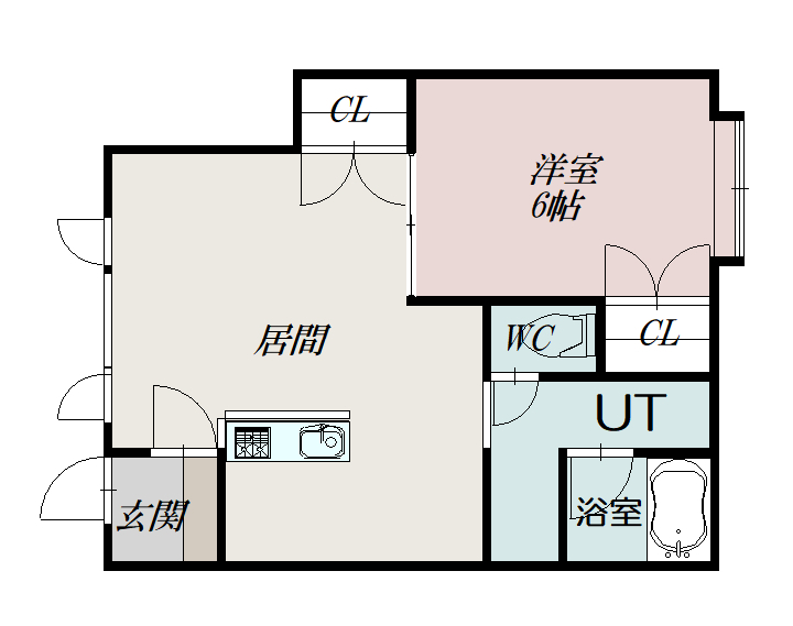 ゴリラ202間取図