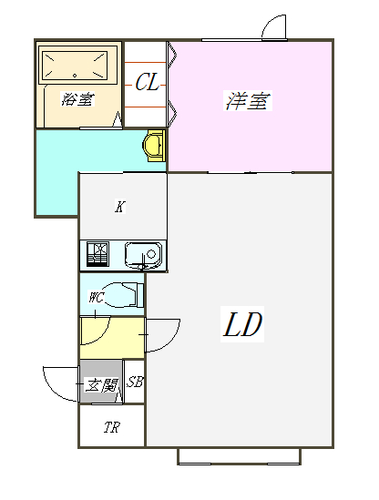 サニー105間取図