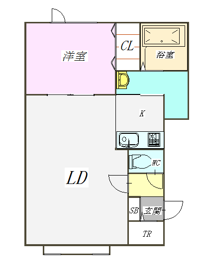 サニー２０３間取図