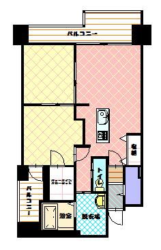 緑町ヒルズ801間取図