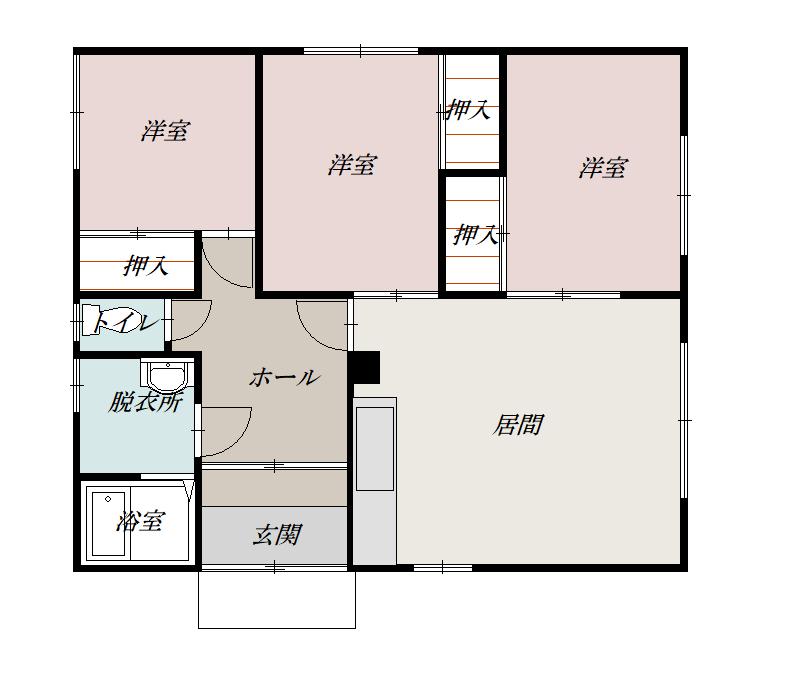 東光１３条９丁目平屋１０ZZZ間取図