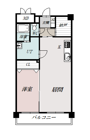 ソルティ５１７703間取図