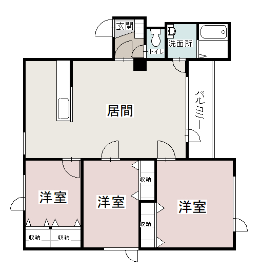 南陽館301間取図