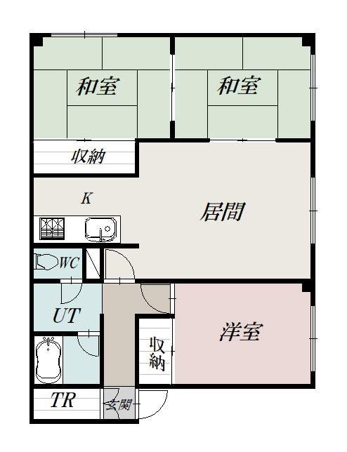 中里ハイツ302間取図