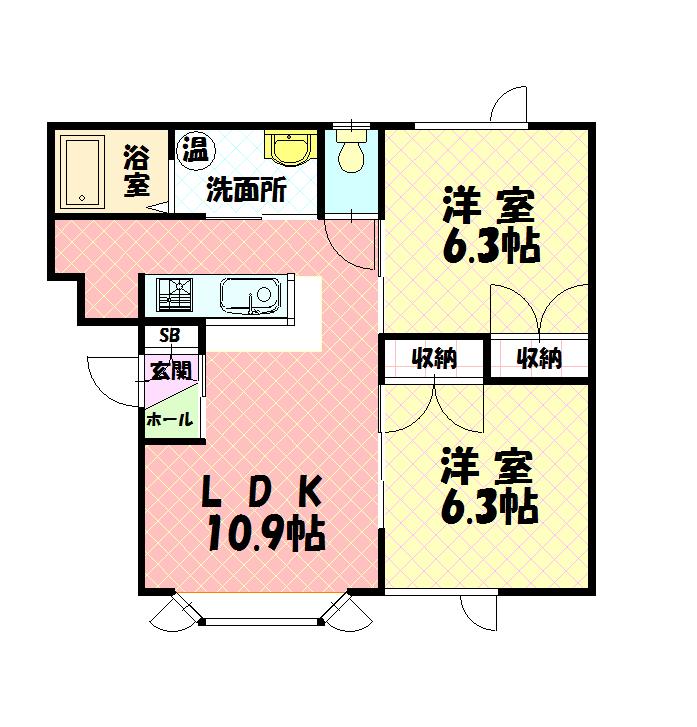 フィールドワン103間取図