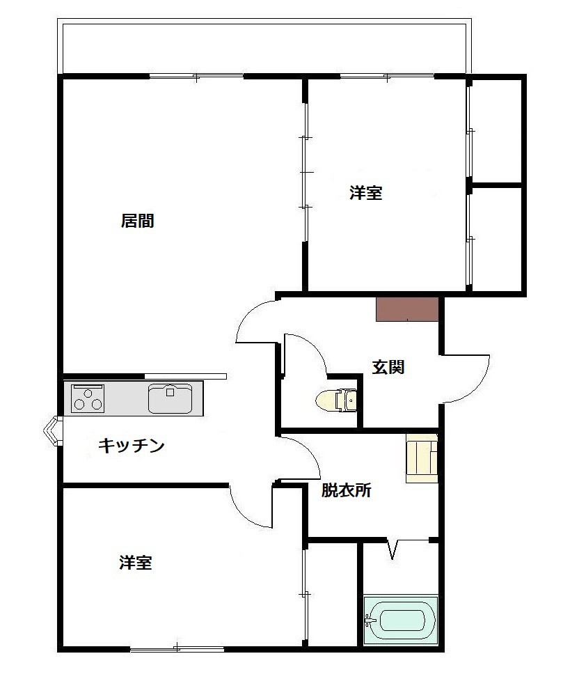 エスティ　プレベール201間取図