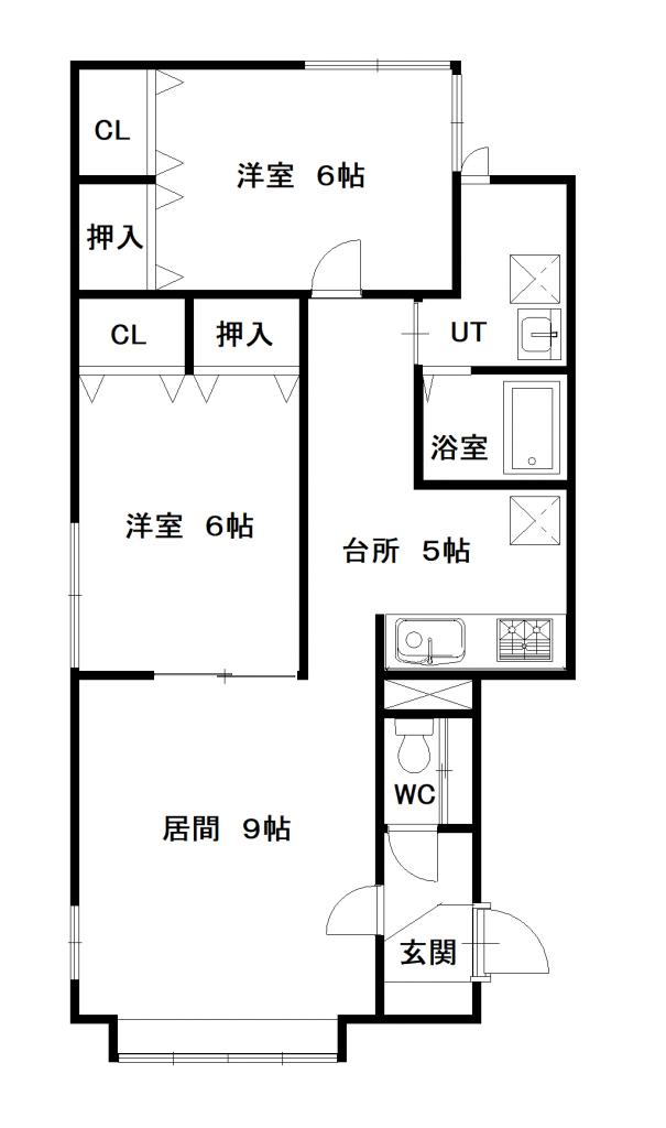 チェリー５・４101間取図