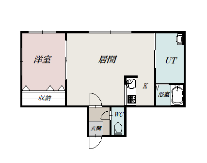 ａｔｅｅｎａ３・２３　Ａ棟103間取図