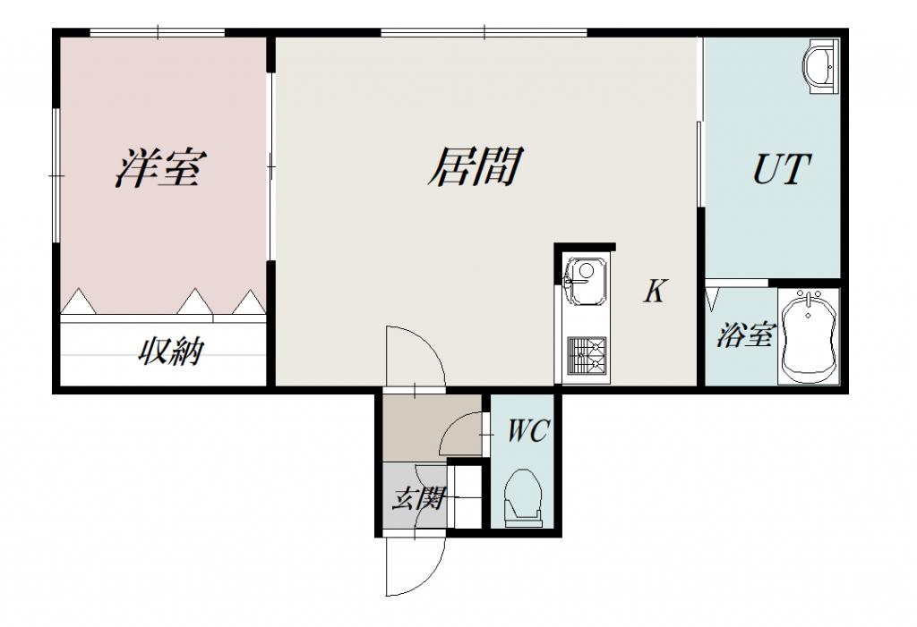 ａｔｅｅｎａ３・２３　Ａ棟203間取図