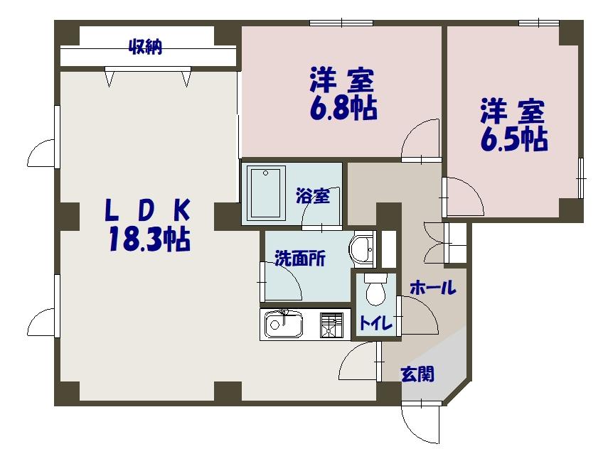 シャトレー３．１101間取図