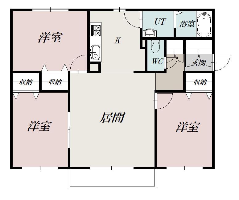 ピュアハイツ３２１301間取図