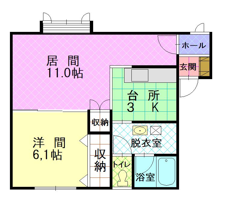 アルファ２１101間取図