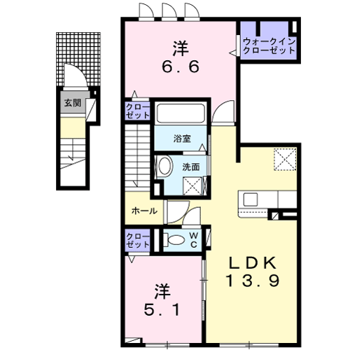 アイリス202間取図