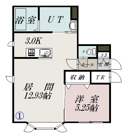 シャルマン神楽Ｄ棟101間取図