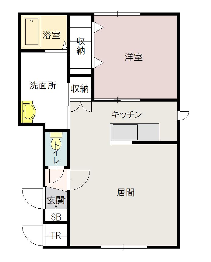 レジーナＢ棟102間取図