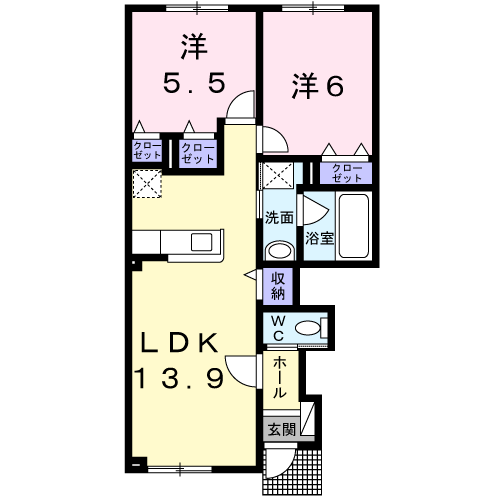 ステーション・ヒルズⅡ101間取図