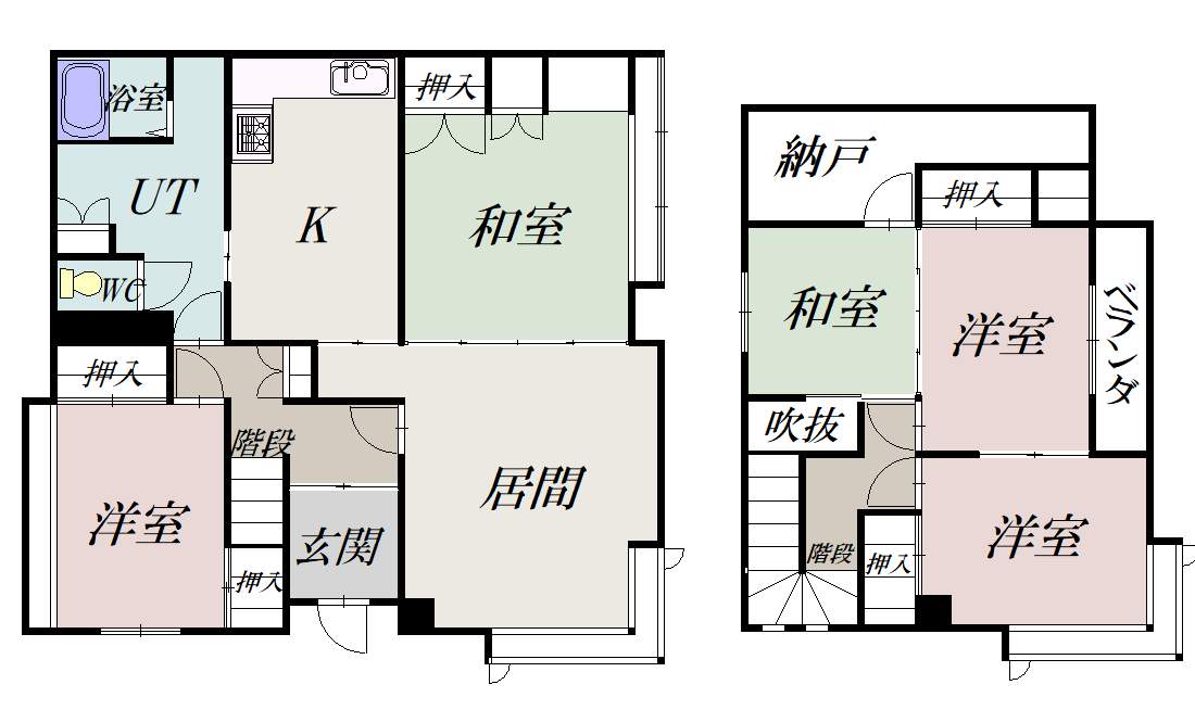 忠和３－５戸建zzz間取図