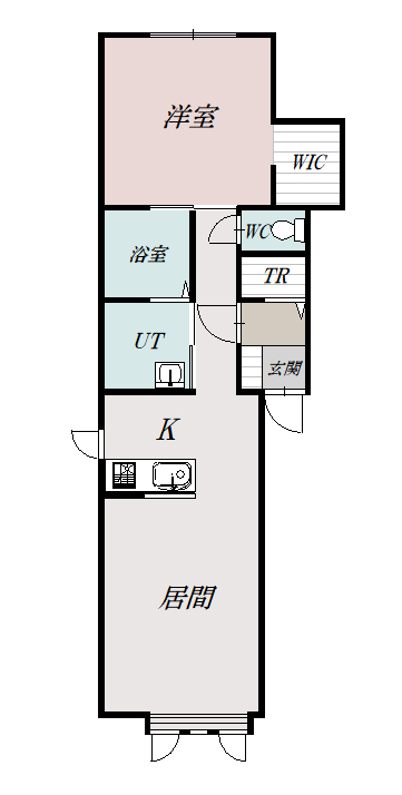 ルミュゼ南101間取図