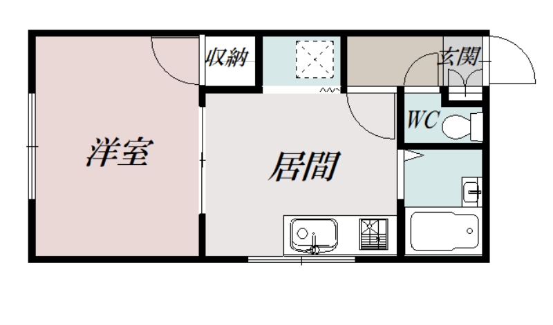 ボナール川端102間取図