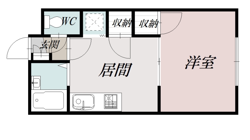 ボナール川端105間取図