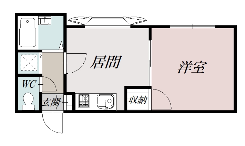 ボナール川端201間取図
