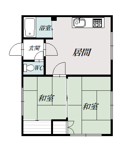 ファミリーコーポ201間取図