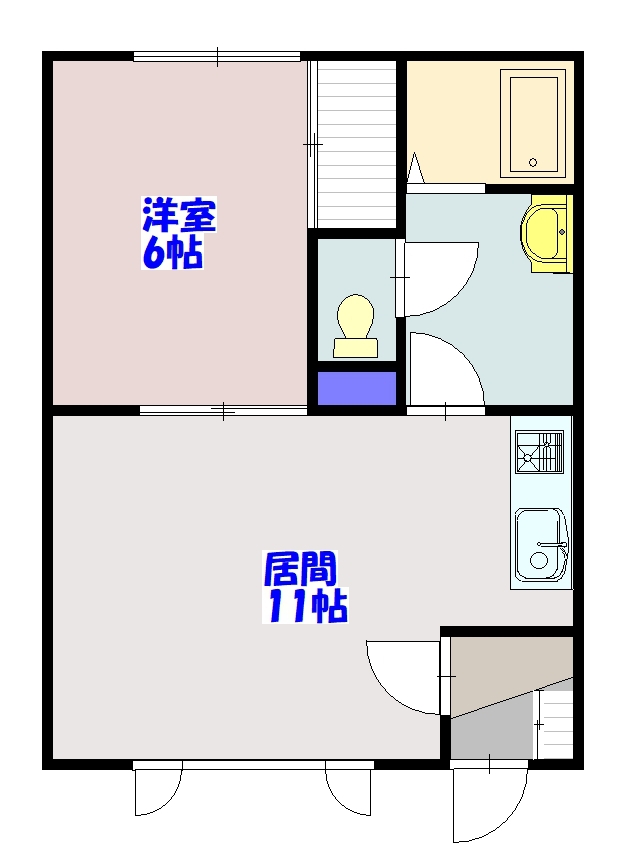 マイルーム神居204間取図