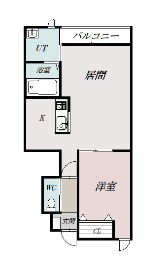 ヴィラ美瑛102間取図