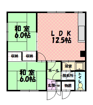 さとう荘B1間取図