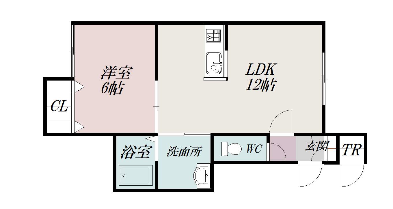 Ｌａ　ｃｌａｉｒ１０106間取図