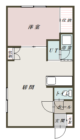 第５ハイツあおき1間取図