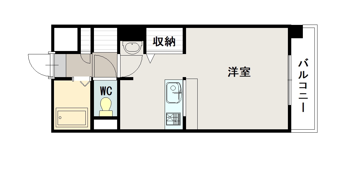 アピアビル日赤前208間取図