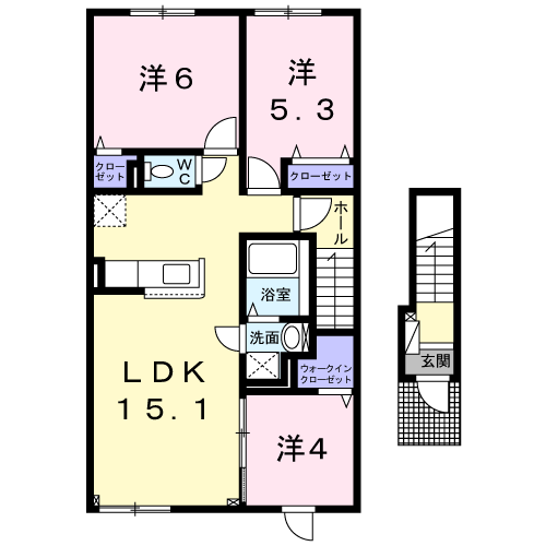 ラ　ルーチェ　Ｓ202間取図