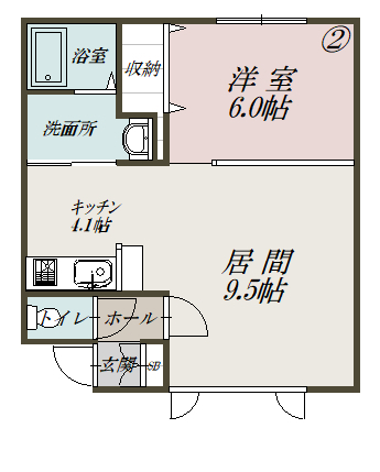コスモ．１102間取図