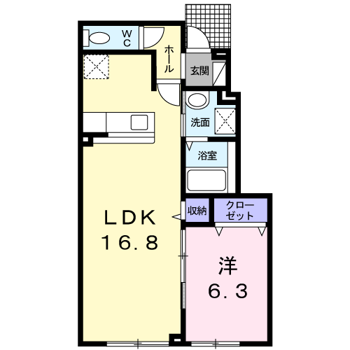 プラシード103間取図