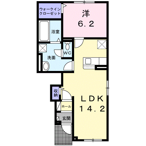 イレイナ102間取図