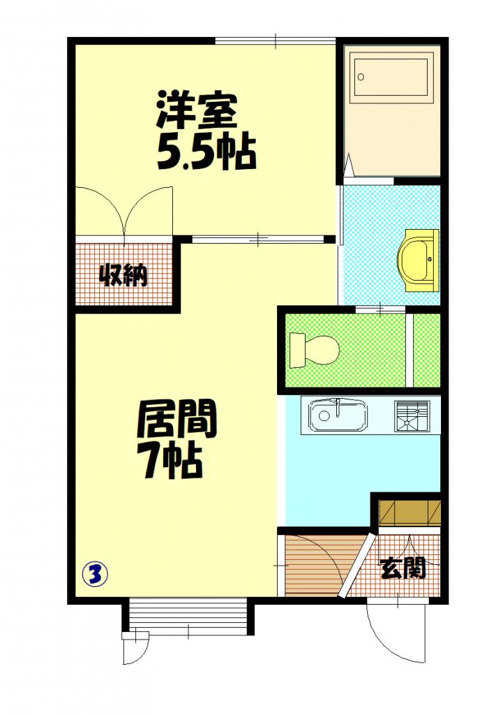 メロディーハイム２８203間取図