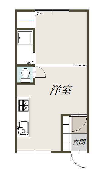 緑町ハイツ102間取図