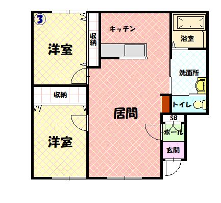 フォルシュＢ103間取図