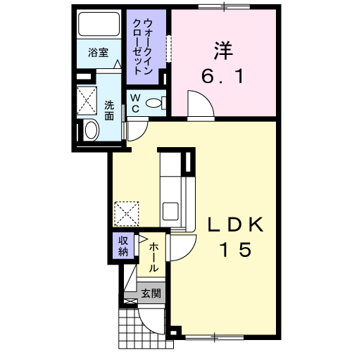 プリュス　アムール103間取図