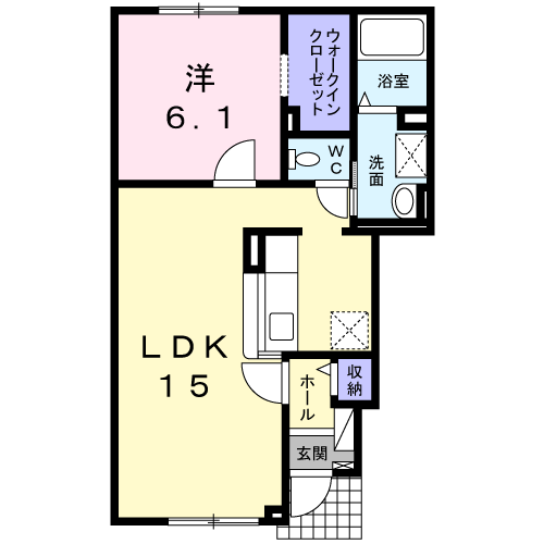 プリュス アムール101間取図
