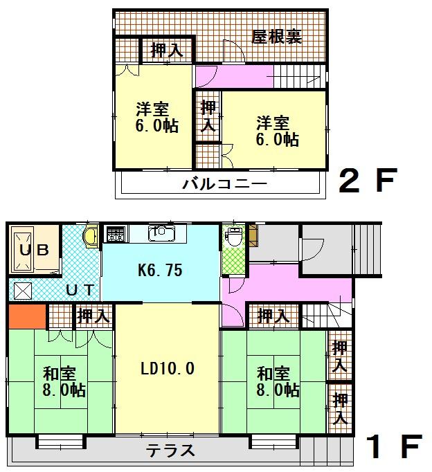 神居７条１８丁目借家zzz間取図