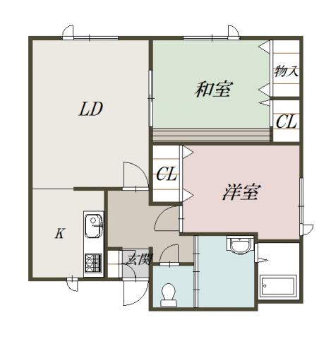 ミヤカーザ201間取図