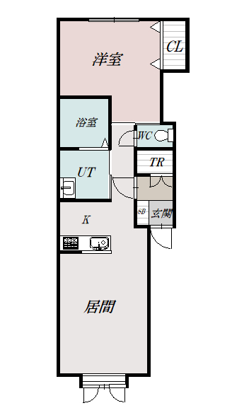 ノースアコードⅡ203間取図